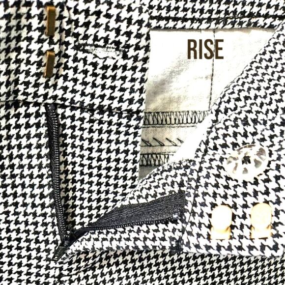 OLD NAVY New Womens Houndstooth Mid- Rise Tall Skinny Pixi Pant Size 6 - Picture 7 of 14